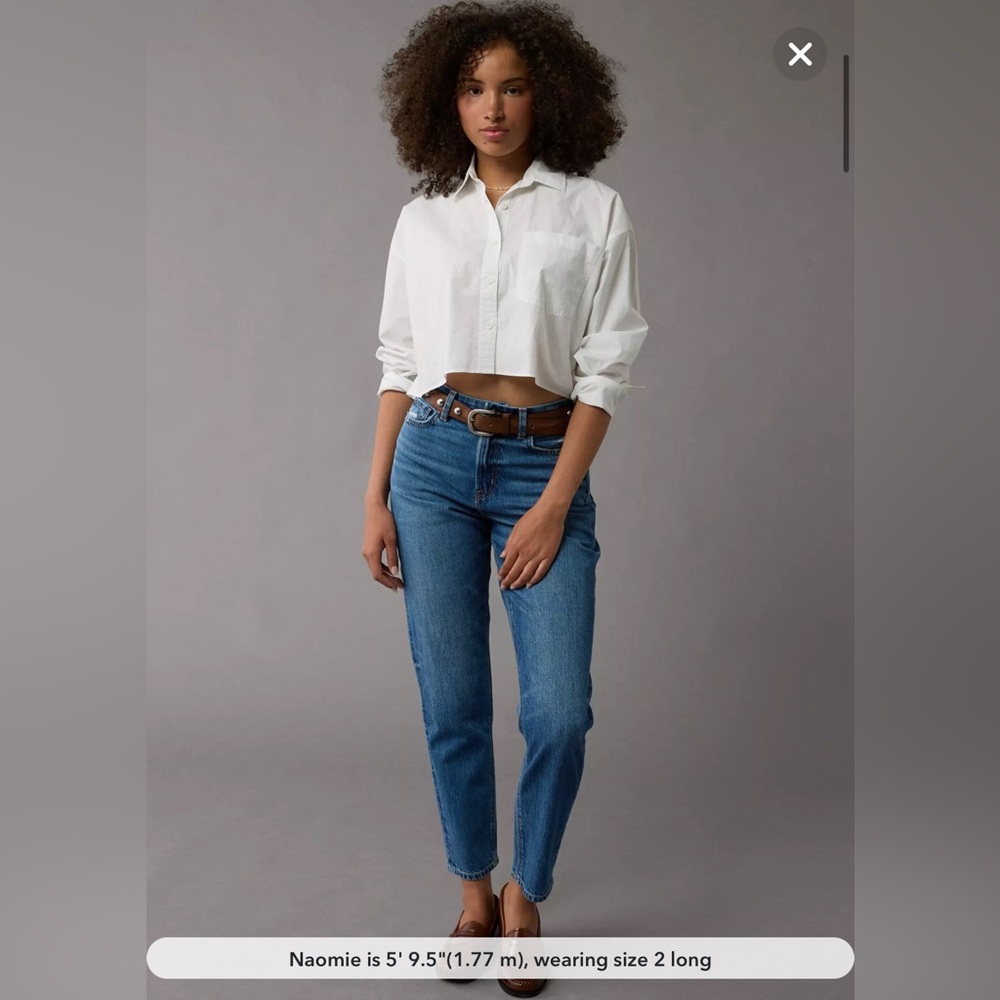 NWT • AE Curvy Mom Jeans